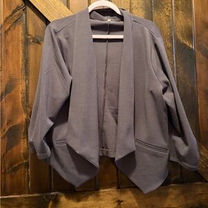 Grayish purple Open Front blazer